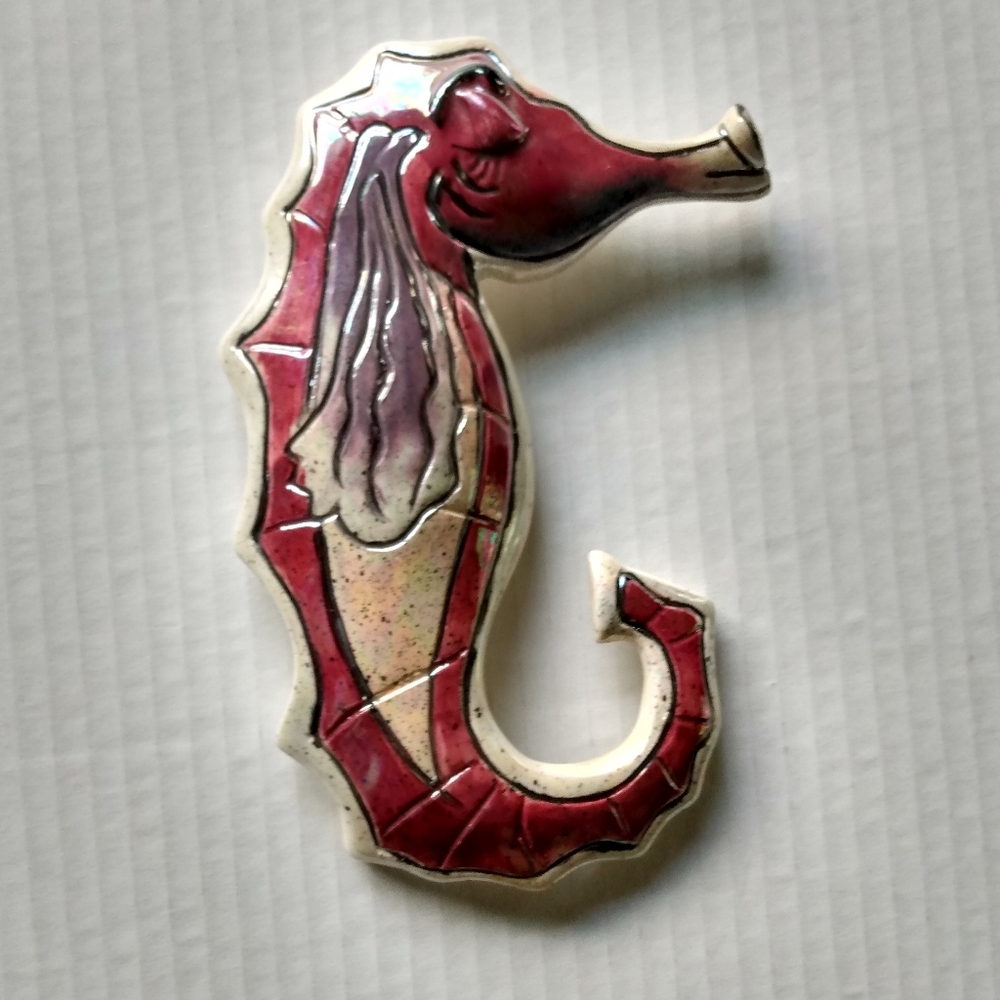 Blue Sky Sea Horse 7 Inches Tall